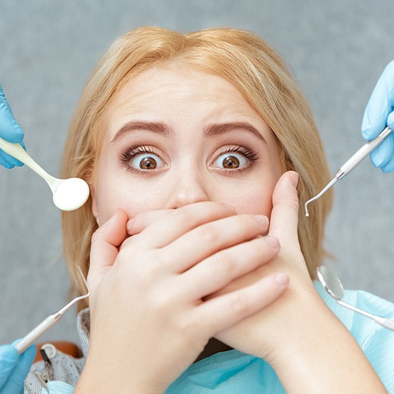 Dental anxiety can be caused by many things including past trauma